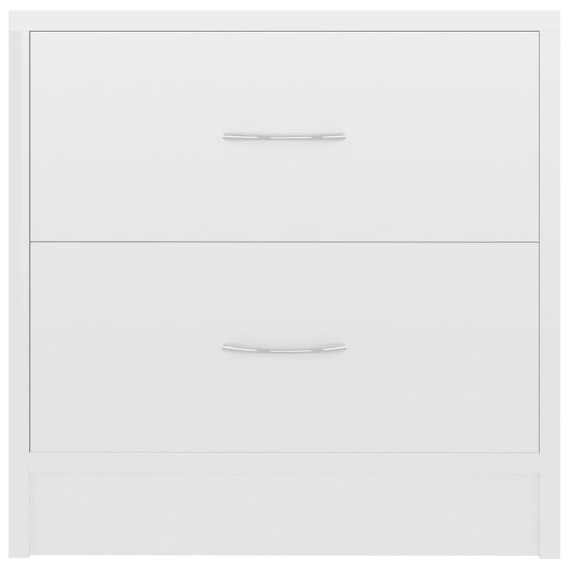 Bedside Cabinets 2 pcs High Gloss White 40x30x40 cm Engineered Wood