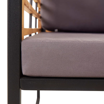 Garden Chairs with Cushions 2 pcs Solid Acacia Wood Dark Grey