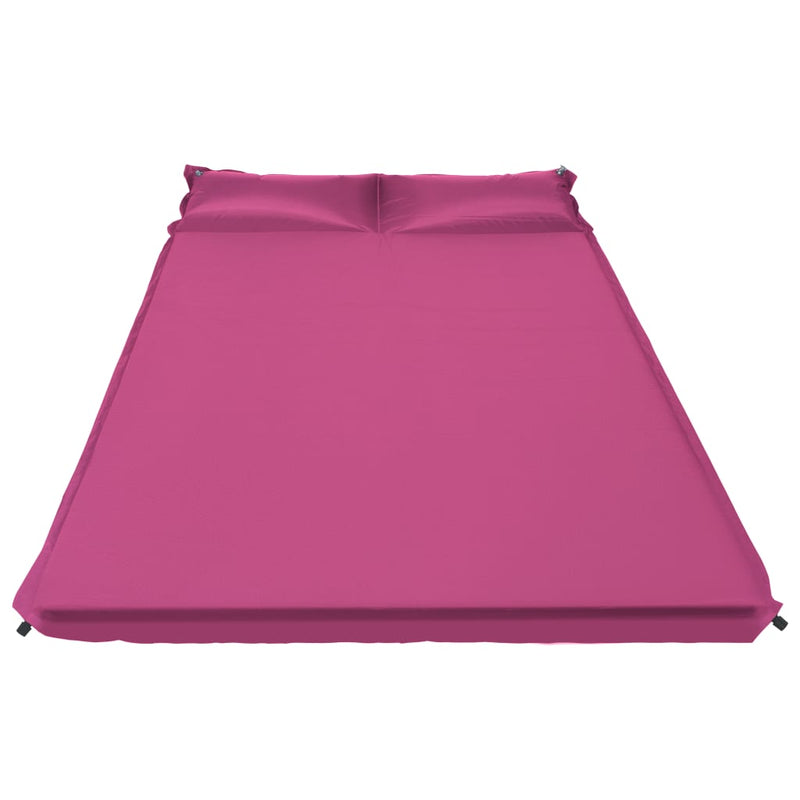 Inflatable Air Mattress with Pillow 130x190 cm Pink