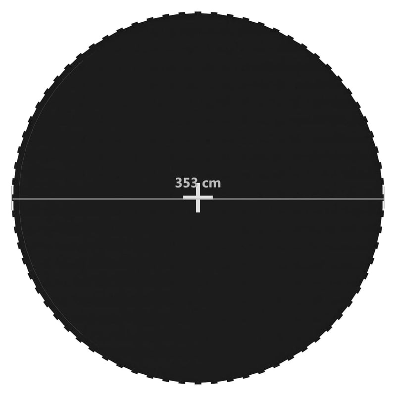 Jumping Mat Fabric Black for 13 Feet/3.96 m Round Trampoline