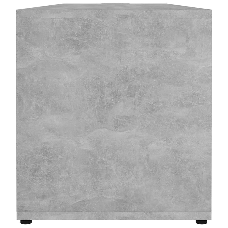 TV Cabinet Concrete Grey 120x34x37 cm Engineered Wood