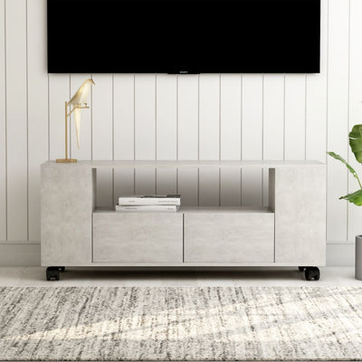 TV Cabinet Concrete Grey 120x35x43 cm Engineered Wood