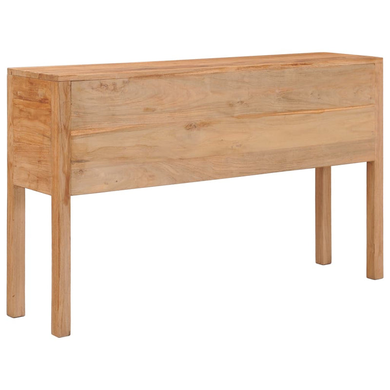 Sideboard 125x30x75 cm Solid Teak Wood