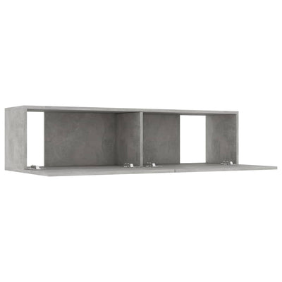 TV Cabinet Concrete Grey 120x30x30 cm Engineered Wood