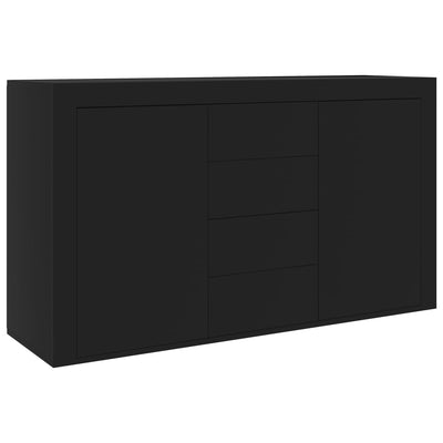 Sideboard Black 120x36x69 cm Engineered Wood