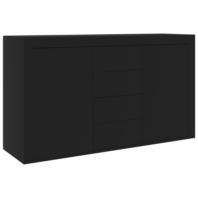 Sideboard Black 120x36x69 cm Engineered Wood