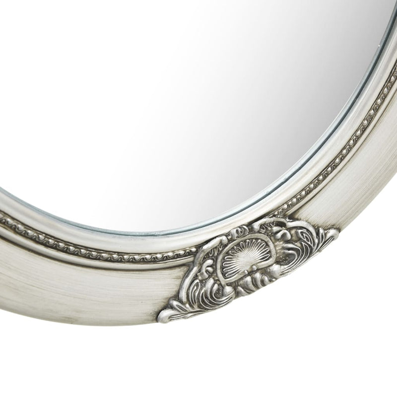 Wall Mirror Baroque Style 50x60 cm Silver