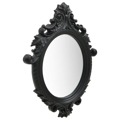 Wall Mirror Castle Style 56x76 cm Black - Payday Deals