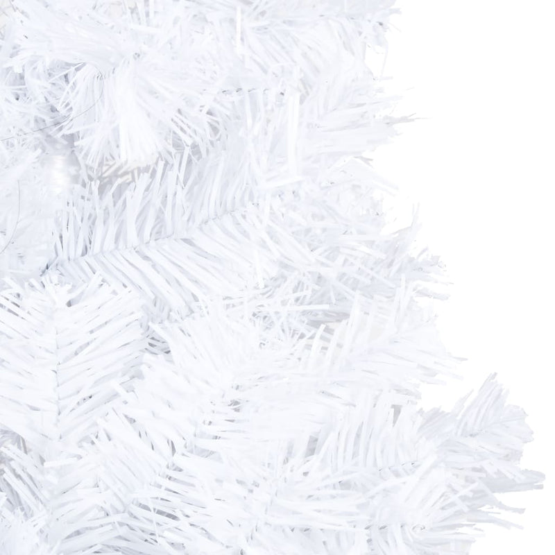 Artificial Christmas Tree with Thick Branches White 150 cm PVC