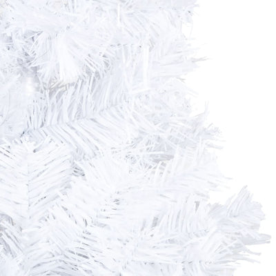Artificial Christmas Tree with Thick Branches White 210 cm PVC