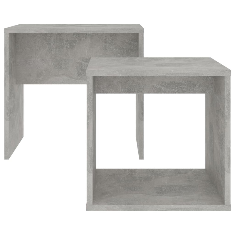 Coffee Table Set Concrete Grey 48x30x45 cm Engineered Wood