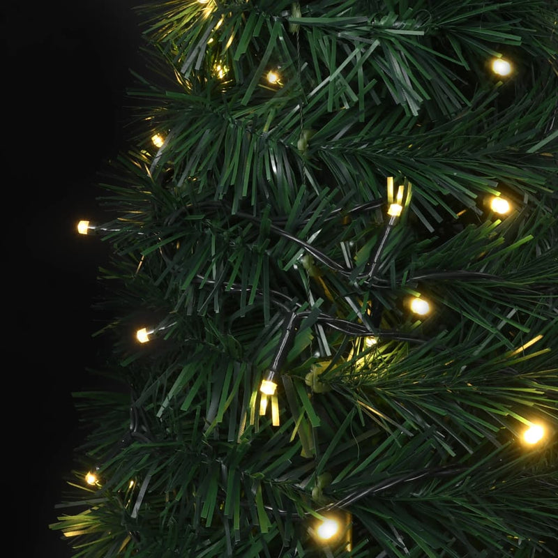 Pop-up String Artificial Christmas Tree with LED Green 180 cm