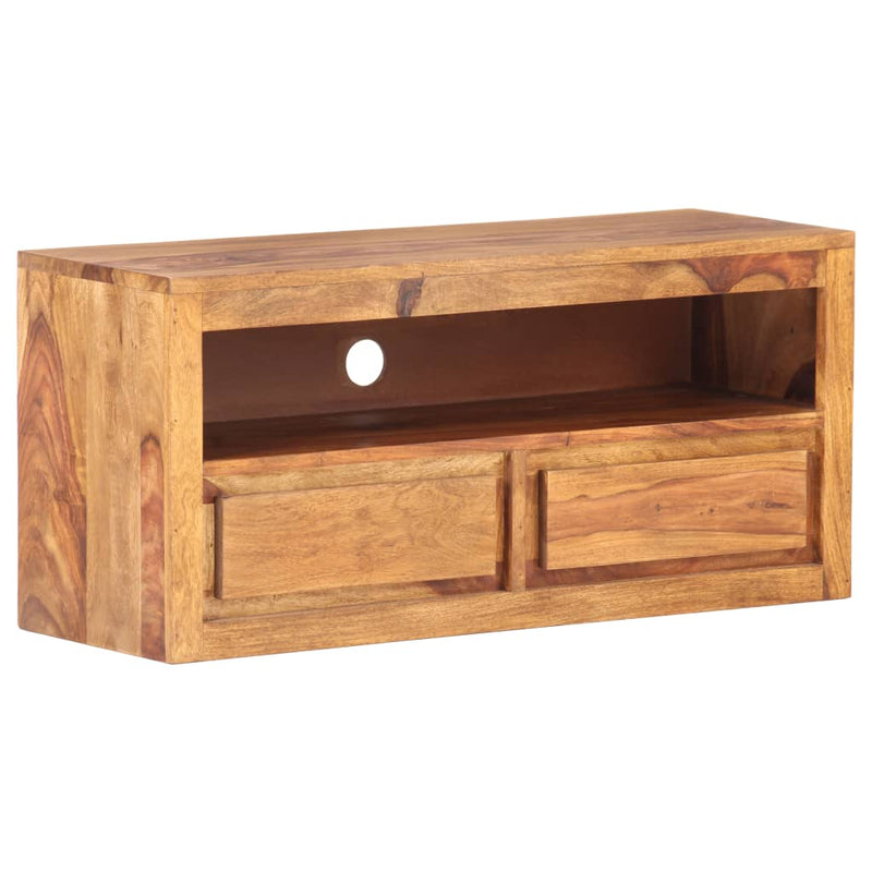 TV Cabinet 88x30x40 cm Solid Sheesham Wood - Payday Deals