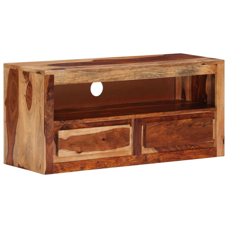 TV Cabinet 88x30x40 cm Solid Sheesham Wood - Payday Deals