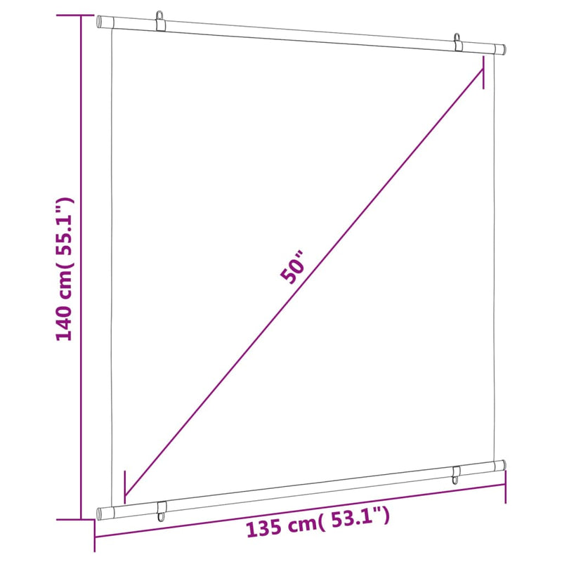 Projection Screen 127 cm 1:1