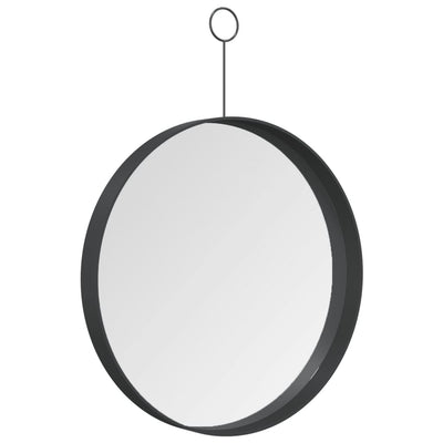 Hanging Mirror with Hook Black 30 cm - Payday Deals