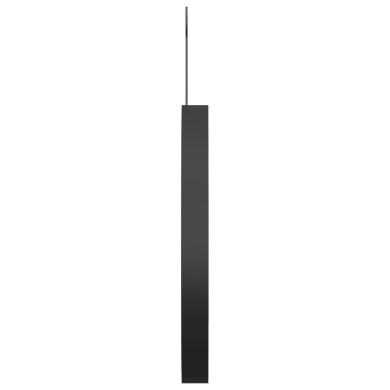 Hanging Mirror with Hook Black 30 cm - Payday Deals