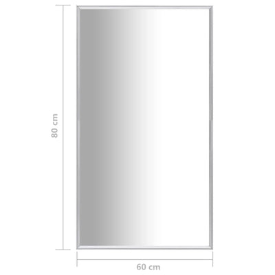 Mirror Silver 80x60 cm