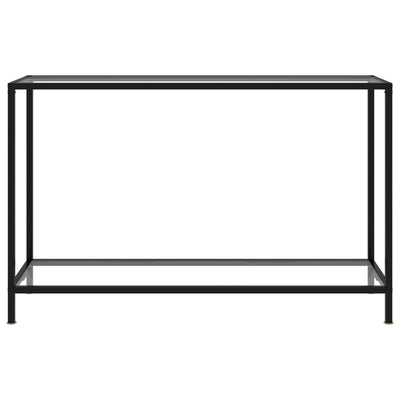 Console Table Transparent 120x35x75 cm Tempered Glass
