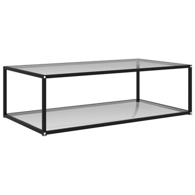 Coffee Table Transparent 120x60x35 cm Tempered Glass