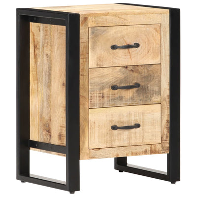 Bedside Cabinet 40x35x55 cm Solid Mango Wood - Payday Deals