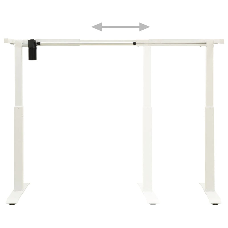 Electric Motorised Standing Desk Frame Height Adjustable White - Payday Deals