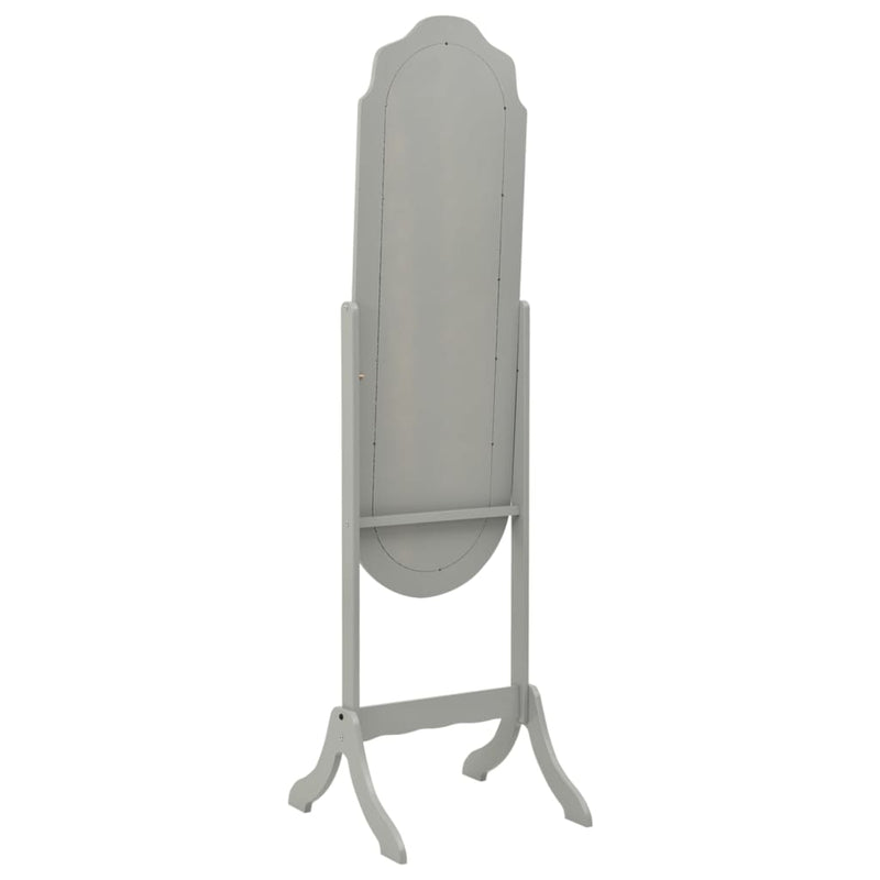 Free Standing Mirror Grey 46x48x164 cm