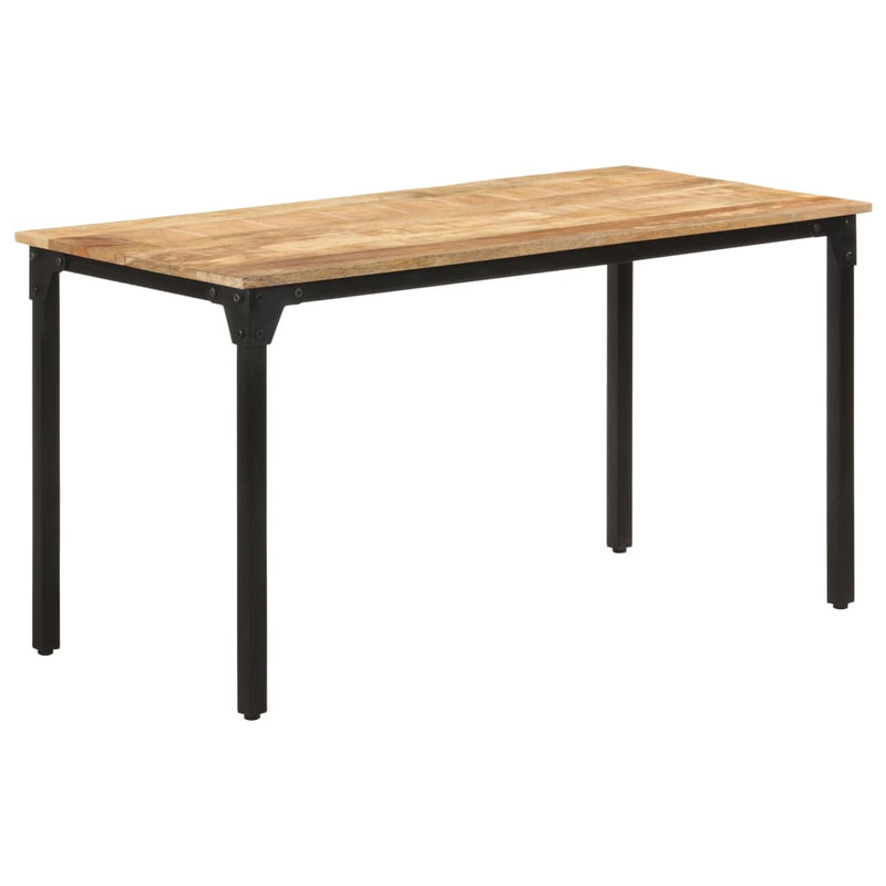 Dining Table 140x70x76 cm Rough Mango Wood - Payday Deals