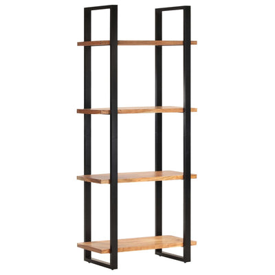 4-Tier Bookcase 80x40x180 cm Solid Acacia Wood - Payday Deals