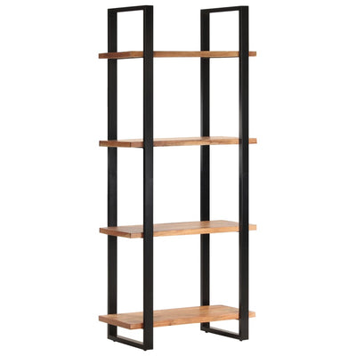 4-Tier Bookcase 80x40x180 cm Solid Acacia Wood - Payday Deals