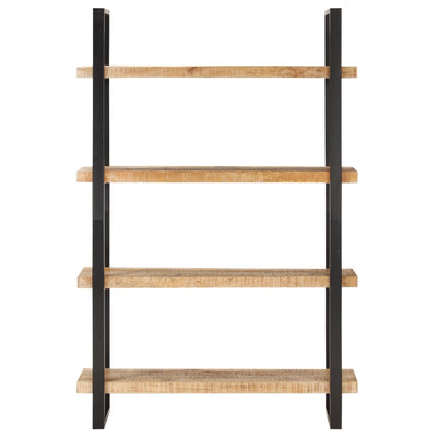 4-Tier Bookcase 120x40x180 cm Rough Mango Wood - Payday Deals