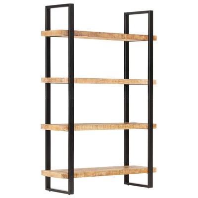 4-Tier Bookcase 120x40x180 cm Rough Mango Wood - Payday Deals