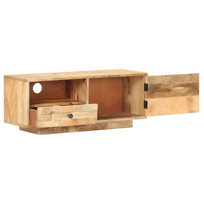TV Cabinet 90x30x35 cm Solid Mango Wood