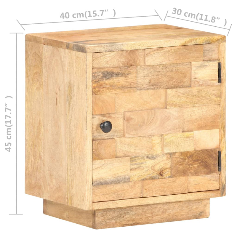 Bedside Cabinet 40x30x45 cm Solid Mango Wood - Payday Deals