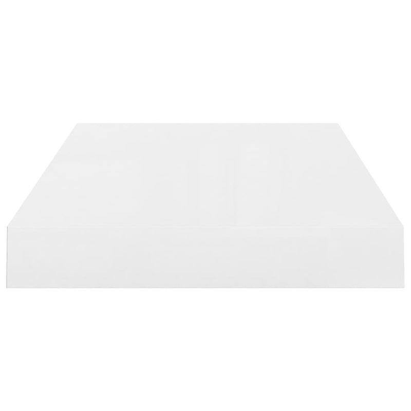 Floating Wall Shelf High Gloss White 40x23x3.8 cm MDF