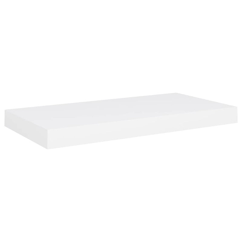 Floating Wall Shelf White 50x23x3.8 cm MDF