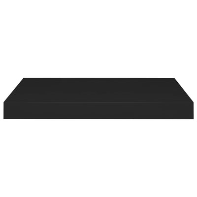 Floating Wall Shelf Black 50x23x3.8 cm MDF