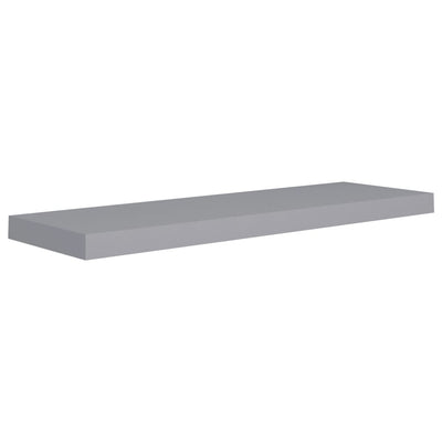Floating Wall Shelf Grey 80x23.5x3.8 cm MDF