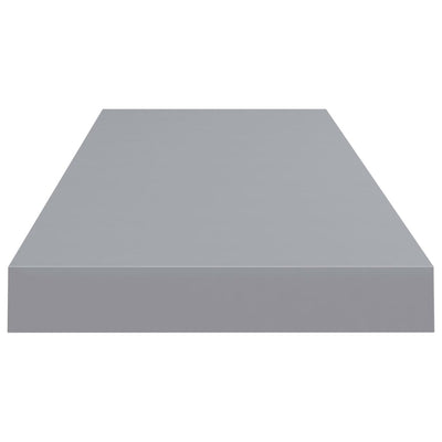 Floating Wall Shelf Grey 80x23.5x3.8 cm MDF