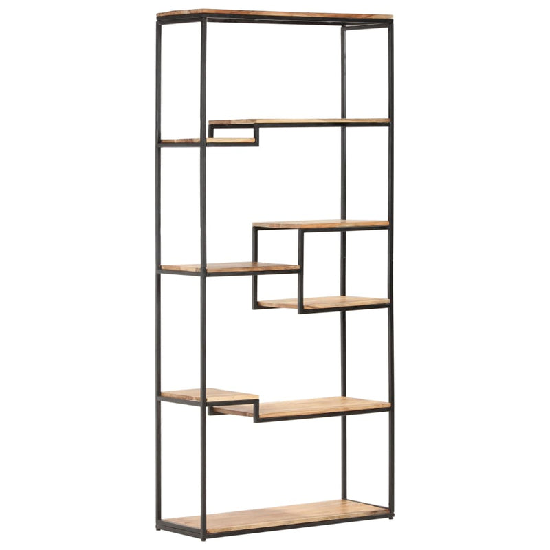 Bookcase 80x30x180 cm Solid Acacia Wood