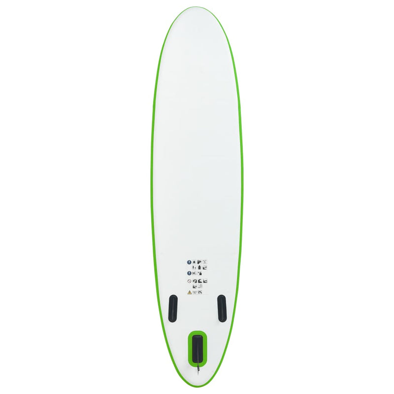 Inflatable Stand Up Paddleboard Set Green and White