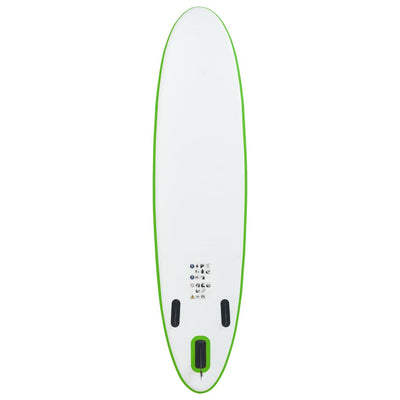 Inflatable Stand Up Paddle Board Set Green and White