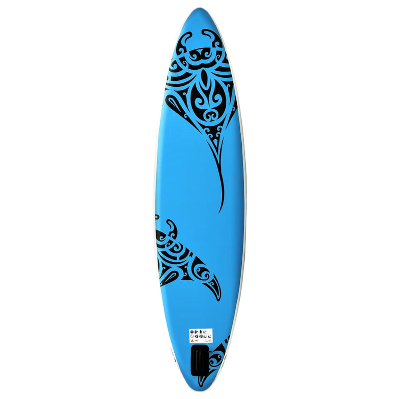 Inflatable Stand Up Paddleboard Set 305x76x15 cm Blue