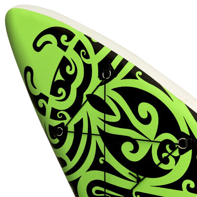 Inflatable Stand Up Paddleboard Set 305x76x15 cm Green