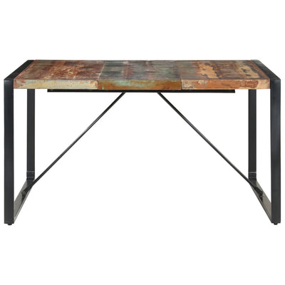 Dining Table 140x140x75 cm Solid Wood Reclaimed