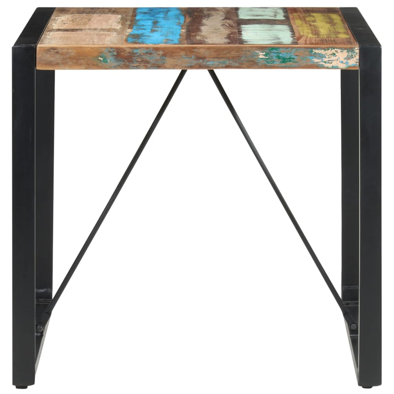 Dining Table 80x80x75 cm Solid Reclaimed Wood - Payday Deals