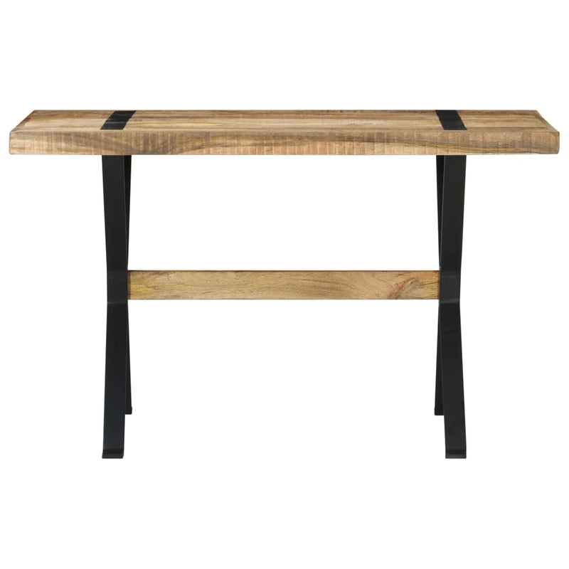 Dining Table 120x60x76 cm Rough Mango Wood - Payday Deals