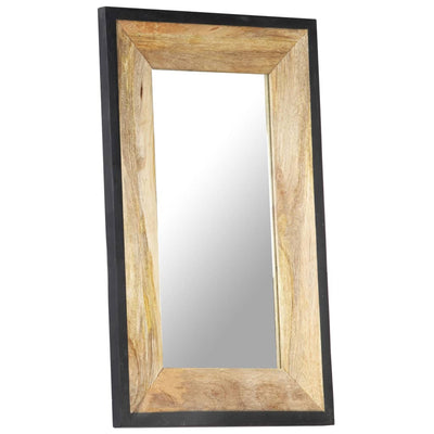 Mirror 80x50 cm Solid Mango Wood - Payday Deals