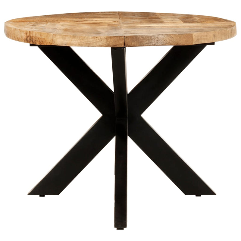 Dining Table Oval 200x100x75 cm Rough Mango Wood