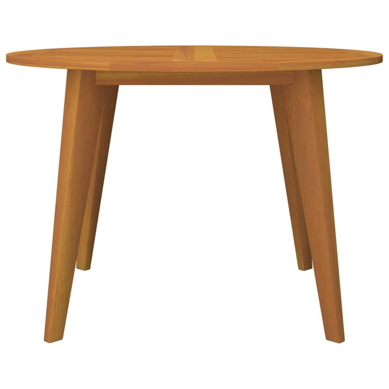 Garden Table Ø110x75 cm Solid Wood Acacia